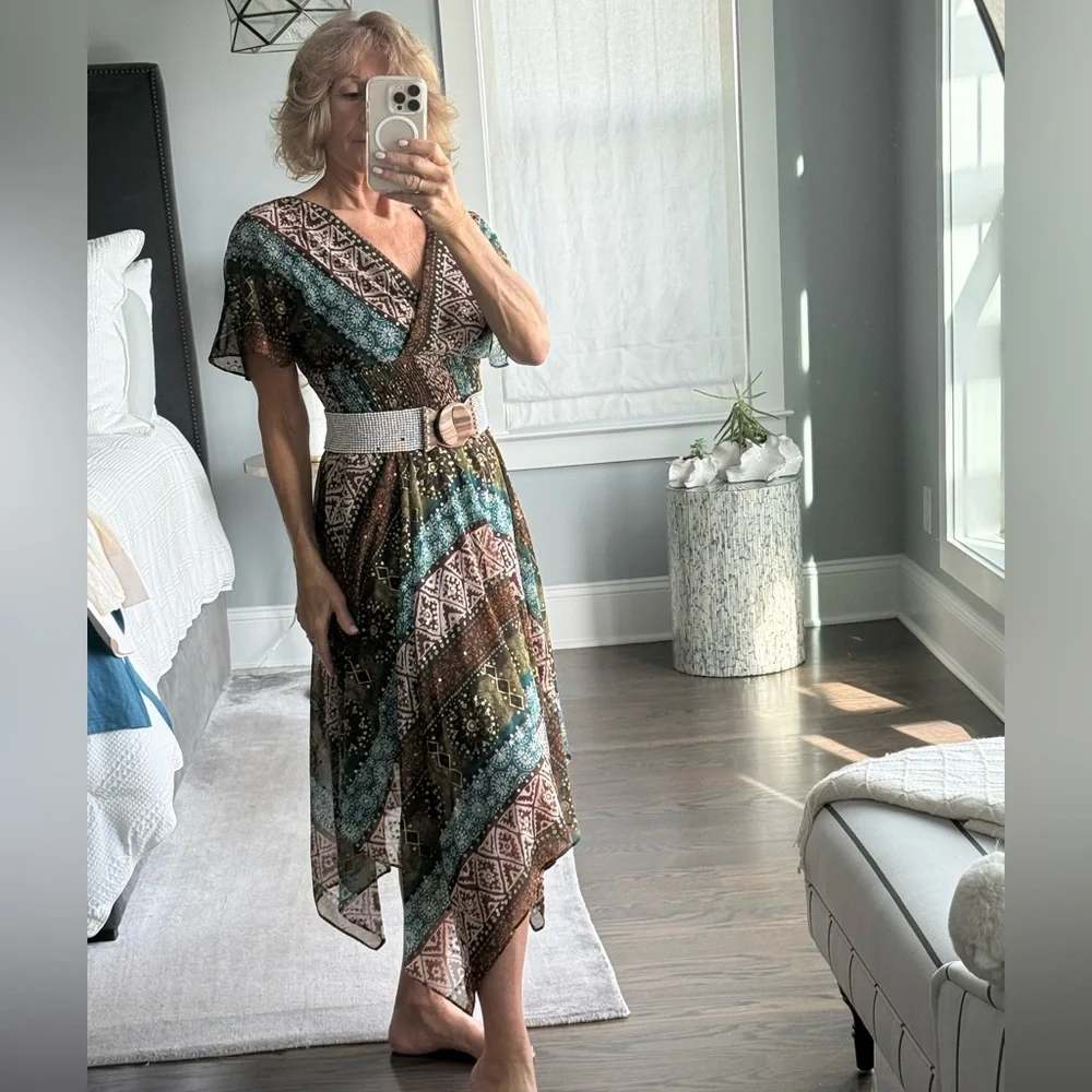 Rabbit Rabbit Rabbit Multicolor Patterned Dress - Picture 7 of 11